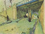 Vincent Van Gogh Railway bridge over the Avenue Montmajour oil